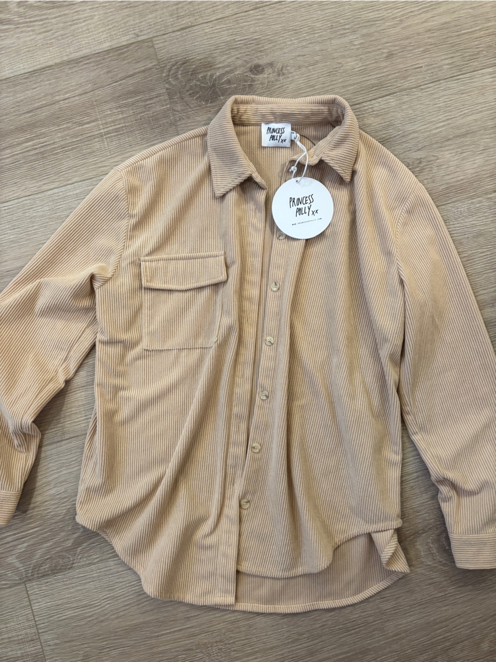 Princess Polly Beige Corduroy Blazer Jacket